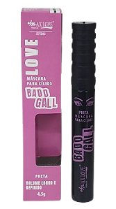 MÁSCARA DE CÍLIOS BADD GALL - PRETA 83 / MAX LOVE