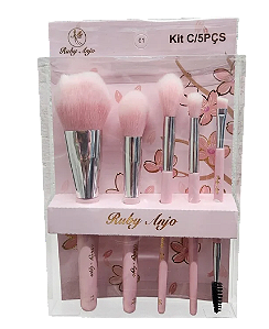 KIT DE PINCEL COM 5 PEÇAS -499111 / RUBY ANJO
