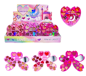 PALETA DE SONBRA COM GLITTER / LOVE RAIN