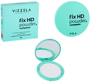 PÓ FIXADOR COMPACTO TRANSLÚCIDO- FIX HD POWDER / VIZZELA