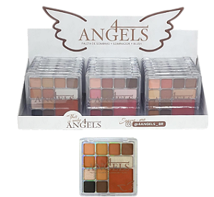 PALETA DE SOMBRAS- ILUMINADOR E BLUSH / 4ANGELS