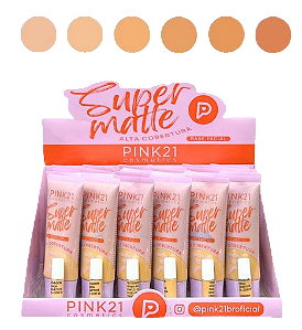 BASE FACIAL ALTA COBERTURA -SUPER MATTE / PINK 21