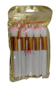 KIT DE PINCEL MEDIO COR BRANCA / 10PEÇAS