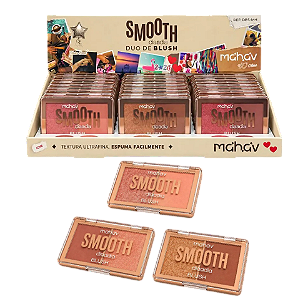 DUO DE BLUSH EM PÓ COMPACTO SMOOTH / MAHAV