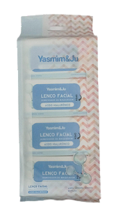 LENÇO FACIAL REMOVEDOR DE MAQUIAGEM - ÁCIDO HIALURÔNICO / YASMIM&JU