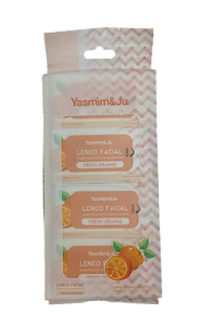 LENÇO FACIAL REMOVEDOR DE MAQUIAGEM - FRESH ORANGE / YASMIM&JU
