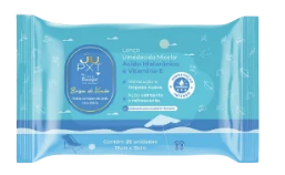 LENÇO UMEDECIDO MICELAR- ÁCIDO HIALURÔNICO E VITAMINA E / FACEBEAUTIFUL