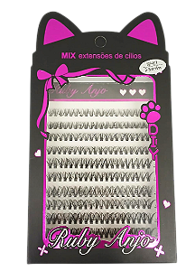 CÍLIOS POSTIÇOS DE EXTENSÕES- RA-784-10 / RUBY ANJO