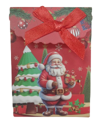 SACOLA DE PRESENTE DE NATAL 7,5X4X10,5CM -LC8425 / CHINA