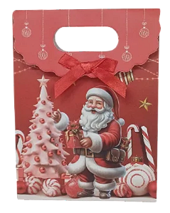 SACOLA DE PRESENTE DE NATAL 12X6X16CM -LC8434 / CHINA