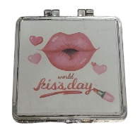 ESPELHO DE BOLSA WORLD KISS DAY / CHINA