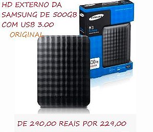 HD EXTERNO SAMSUNG DE 500GB ORIGINAL
