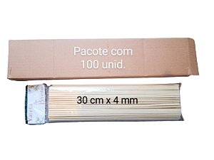 VARETA DE BAMBU - QUADRADA 30cm x 4mm