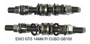 Kit Eixo P/Cubos Gts K-Axles BMX 14mm GB100/GB200 Completo
