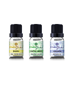 Kit Top 3 Essências Bambu - Capim Limão - Lavanda