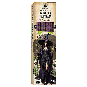 Incenso Vila Zen Linha Mística Bruxas - Amora com Jabuticaba - Doçura 8 Varetas