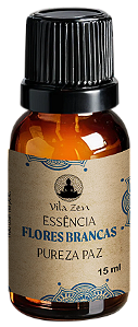 Essências Vila Zen 15 ml - Flores Brancas - Pureza e  Paz
