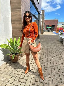 SHORT SAIA COURO ECOLÓGICO