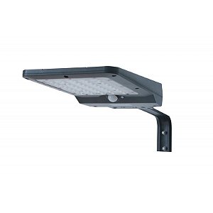 Refletor Luminária Solar Integrada Pública LED 1200 Lúmens Placa Completa Ecoforce 120W