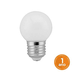 Lâmpada de LED Bolinha G45 E27 Decoração Luz Branca 2,5W - 6500K - 220v #festival