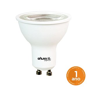 Lâmpada MR16 Dicroica LED GU10 4,8W 2700K Branco Quente Luz Amarela Bivolt