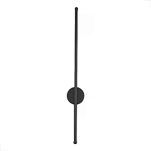 Luminária Parede Arandela LED One Way Design Luz Indireta 60cm 3 Em 1 12w Preta