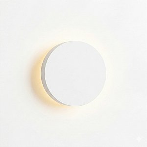 Arandela de Efeito LED 12W Redonda 16cm IP65 Luz Indireta 3000K - Branca