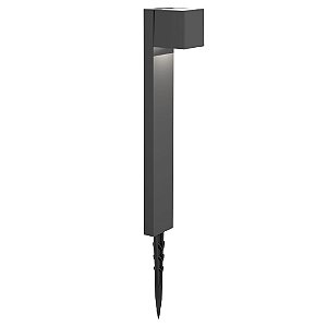 Poste Balizador Luminária Solar Espeto de Jardim 55cm 1W LED 6500K Luz Branca