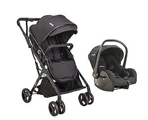 Carrinho de Bebe com Bebe Conforto Kiddo Vox Preto