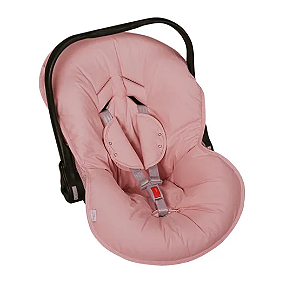 Capa Bebê Conforto com Protetor de Cinto Rose - Batistela