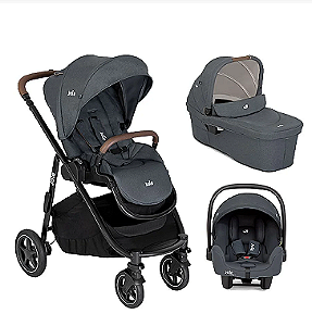 Kit Carrinho de Bebê, Bebê Conforto e Moisés Versatrax E Moonlight  Joie