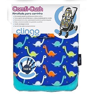 Acessório Passeio ALMOFADA PARA CARRINHO COMFI-CUSH Dinossaur Fun - Clingo