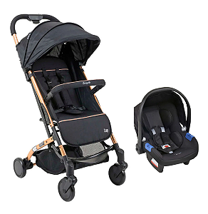 Carrinho de Bebê Travel System ZAP Black - Burigotto