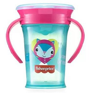Copo de Treinamento 360º First Moments 210ml Rosa Candy - Fisher Price 