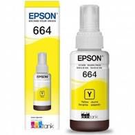 TINTA EPSON T664120AL T664120 T664 AMARELA | L200 L220 L110 L355 L555 L396 L455 L365 | Original 70ML