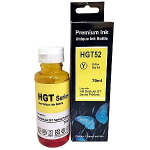 TINTA COMPATÍVEL COM HP GT52Y M0H56AL AMARELO | GT5822 GT5820 GT5810 GT5811 | Premium Ink 70ML