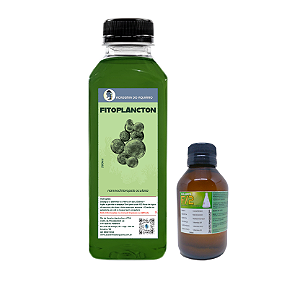 Fitoplâncton Vivo 500ml + Alimento F2 (fórmula Guillard)