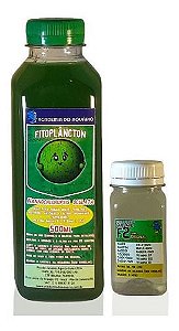 Fitoplâncton Vivo 500ml + Alimento F2 (fórmula Guillard)