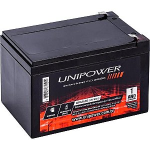 Bateria Estacionária Selada 12v 12ah Vrla Up12120 Unipower