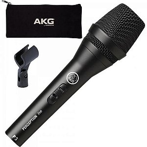 Microfone Perception Akg 3s Preto