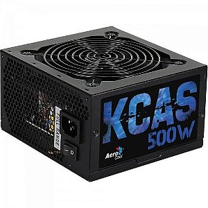 Fonte Gamer Atx Aerocool Kcas 500w 80 Plus Full Range Apfc