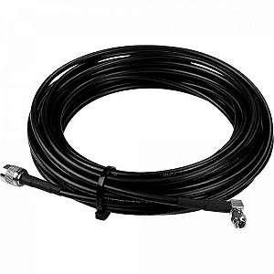 Cabo Coaxial para Celular de Mesa 15m Rgc58 Cf-215sma Aquário Preto