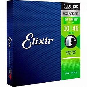 Encordoamento para Guitarra .010 Light Optiweb 19052 Elixir