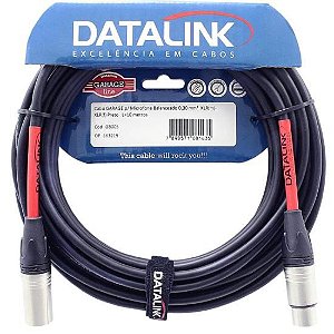 Cabo para Microfone Garage Xlr(m) Xlr(f) 10m Datalink