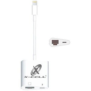 Adaptador Ethernet Lightning Rj45 Flex Branco