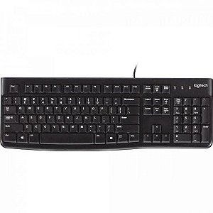 Teclado Logitech K120 Com Fio Usb Preto