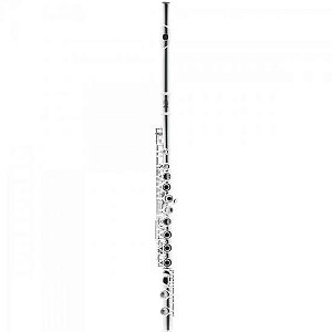 Flauta Transversal c Harmonics Hfl-5237s Prata