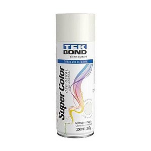 Tinta Aerossol Branco Brilhante 350ml Tekbond - Cx / 6