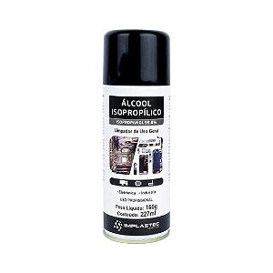 Álcool Isopropílico Aerossol 227ml Implastec - Cx / 12