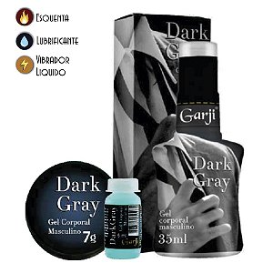 Dark Gray Gel Excitante Masculino Vibrador Liquido